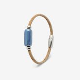 Bracelet in Natural Cork with Blue Ceramic Bead